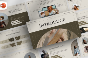 Beige Clean Minimalist Fashion Presentation Template